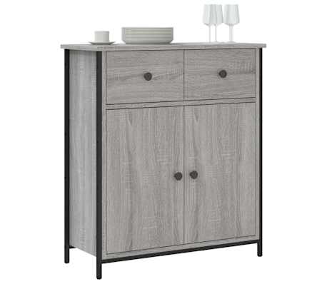 vidaXL Sideboard Grey Sonoma 70x30x80 cm Engineered Wood