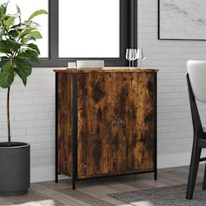 Komoda dimljeni hrast 70x30x80 cm inženirski les