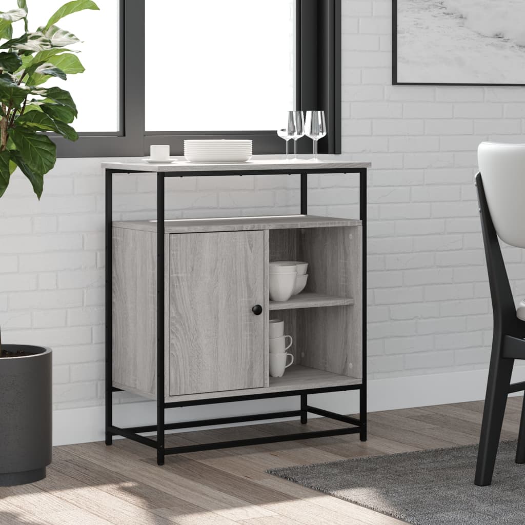 vidaXL Servantă, gri sonoma, 69x35x80 cm, lemn prelucrat