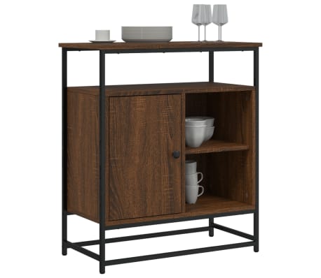 vidaXL sk&aelig;nk 69x35x80 cm konstrueret tr&aelig; brun egetr&aelig;sfarve