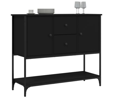 vidaXL Sideboard Black 100x36x85 cm Engineered Wood