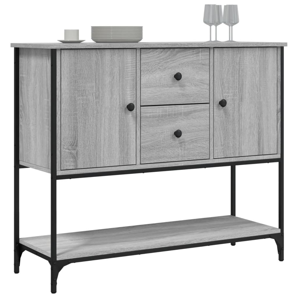 Thumbnail - vidaXL Sideboard Grau Sonoma 100x36x85 cm Holzwerkstoff