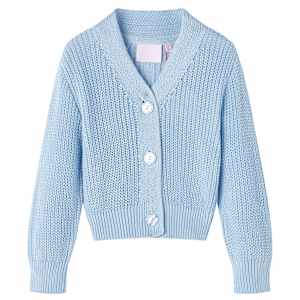 Otroška jopica pletena modra 116