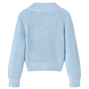 Dětský pletený cardigan modrý 128 - obrázek 2