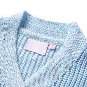Dětský pletený cardigan modrý 128 - obrázek 3