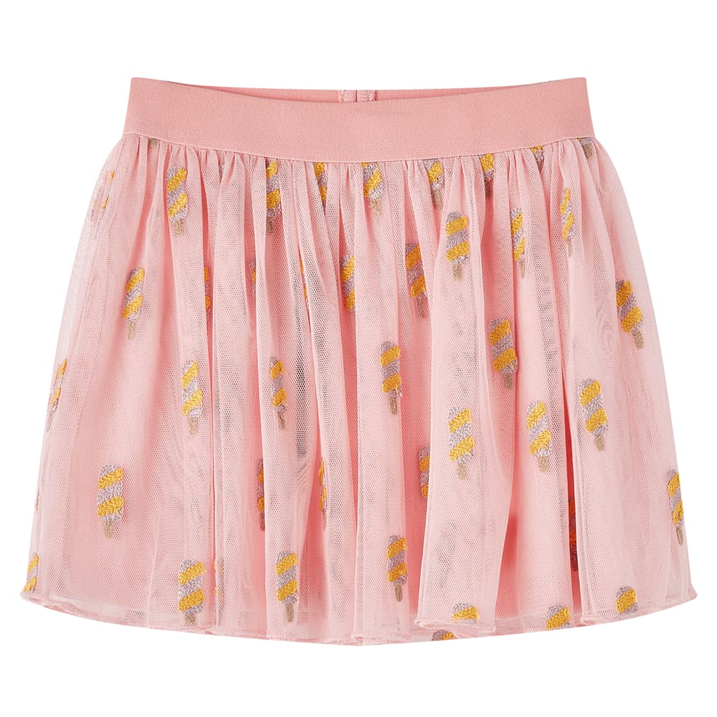 vidaXL Kinderrock mit Tüll Hellrosa 104