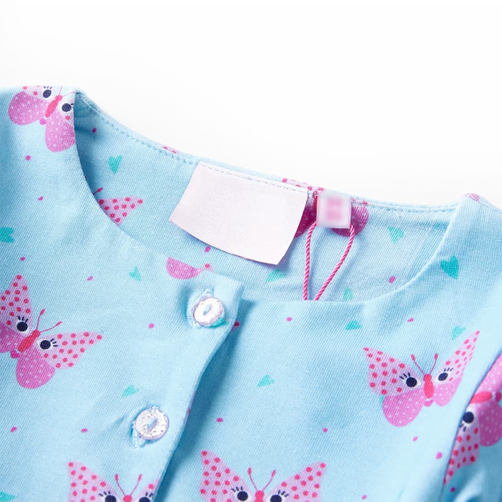 Thumbnail - vidaXL Kinderkleid mit Knöpfen Ärmellos Blau 92