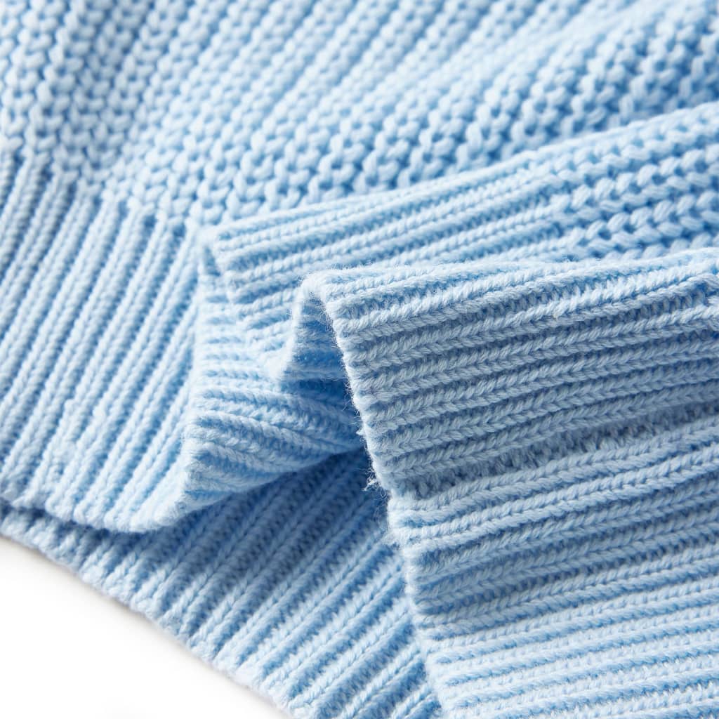 Sweter dziecięcy z dzianiny, niebieski, 116