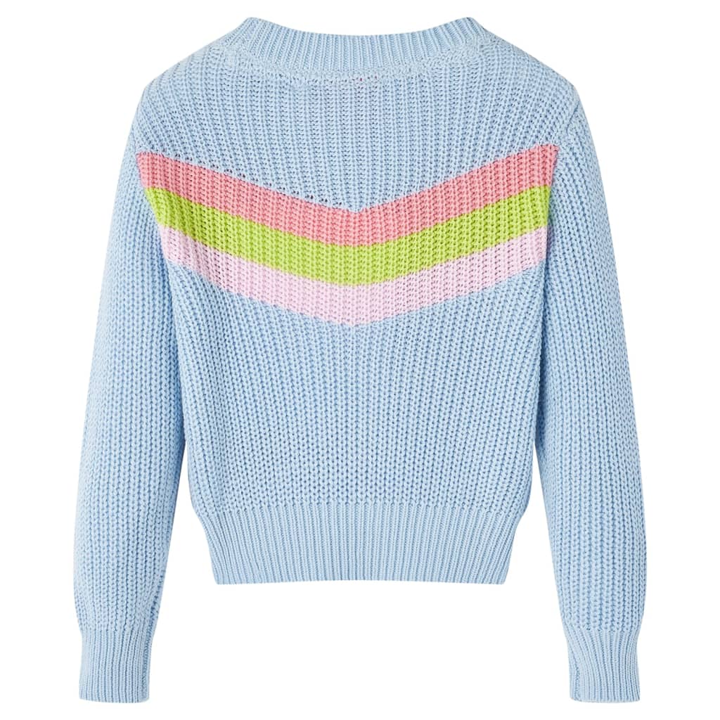 vidaXL Kindertrui gebreid 140 blauw afbeelding