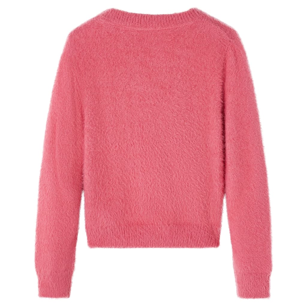 Pulover pentru copii tricotat, roz antichizat, 116