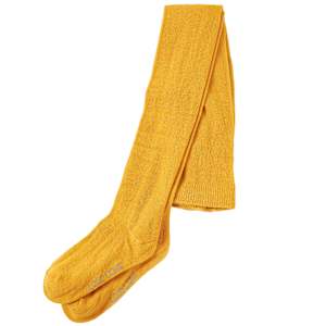 Otroške hlačne nogavice temno oker 104