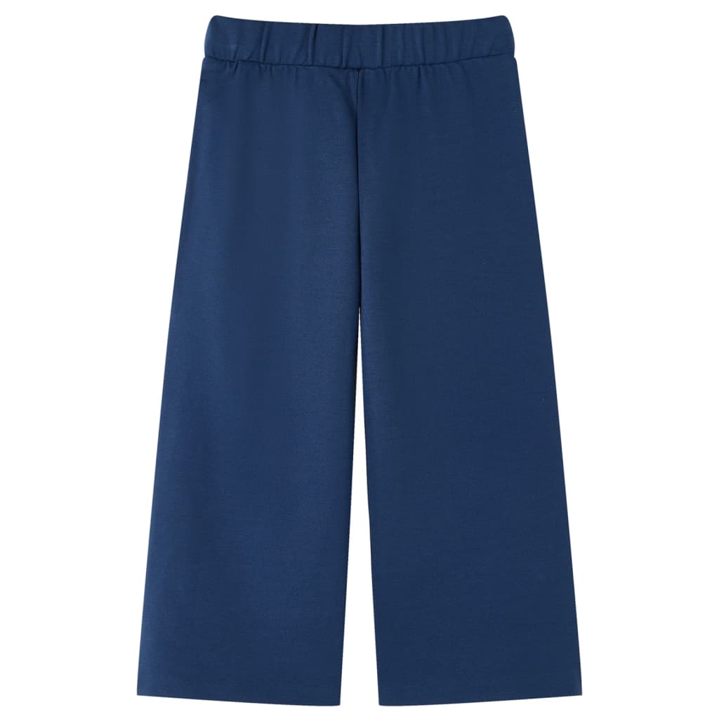 vidaXL Kinderbroek met wijde pijpen 92 marineblauw afbeelding