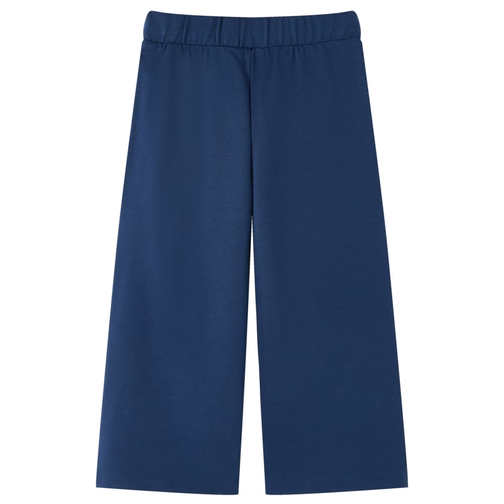 vidaXL Kinderbroek met wijde pijpen 128 marineblauw afbeelding