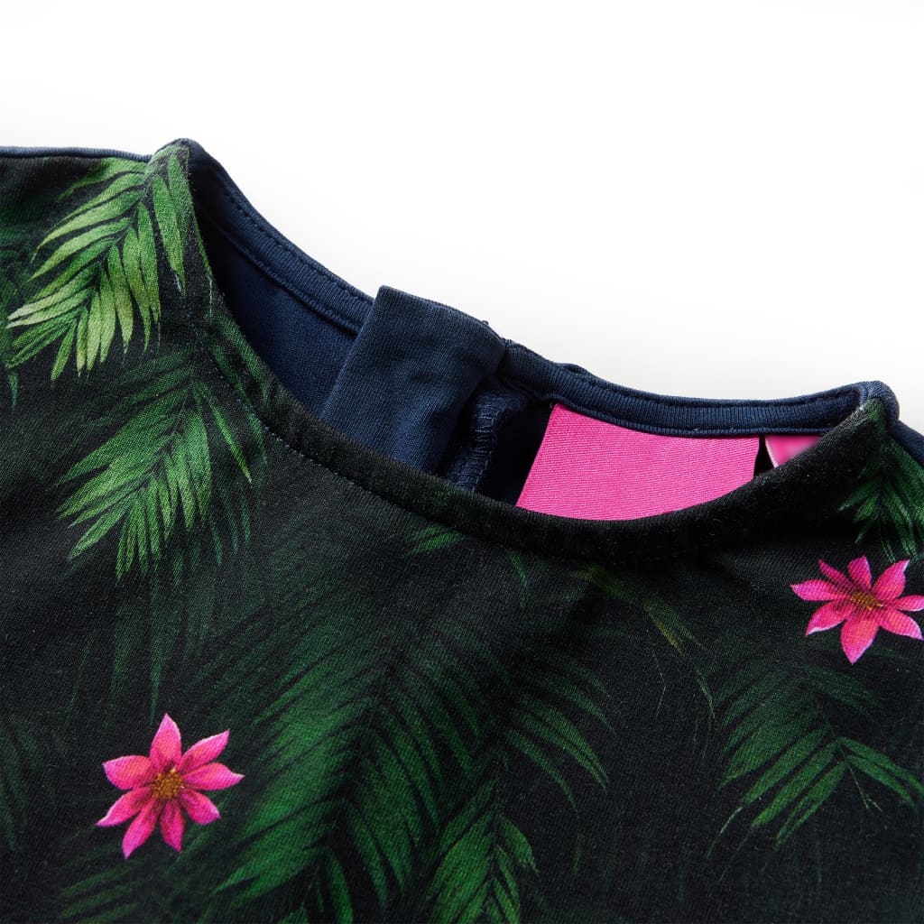 Thumbnail - vidaXL Kinderkleid mit Langen Ärmeln Marineblau 128