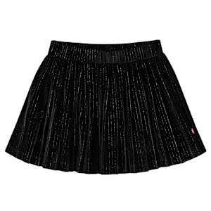 Otroško plisirano krilo z lureksom črno 116