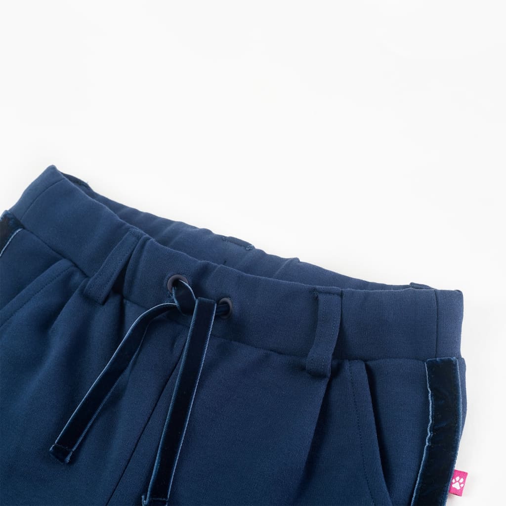 Thumbnail - vidaXL Kinderhose mit Schwarzen Zierleisten Marineblau 116