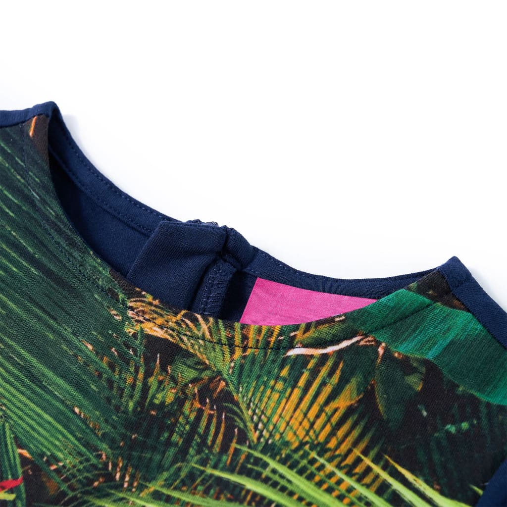 Thumbnail - vidaXL Kinderkleid mit Langen Ärmeln Marineblau 104