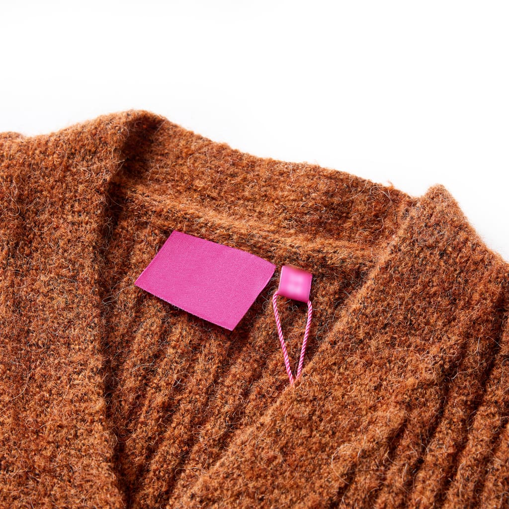 Thumbnail - vidaXL Kinder-Strickjacke Cognac 104