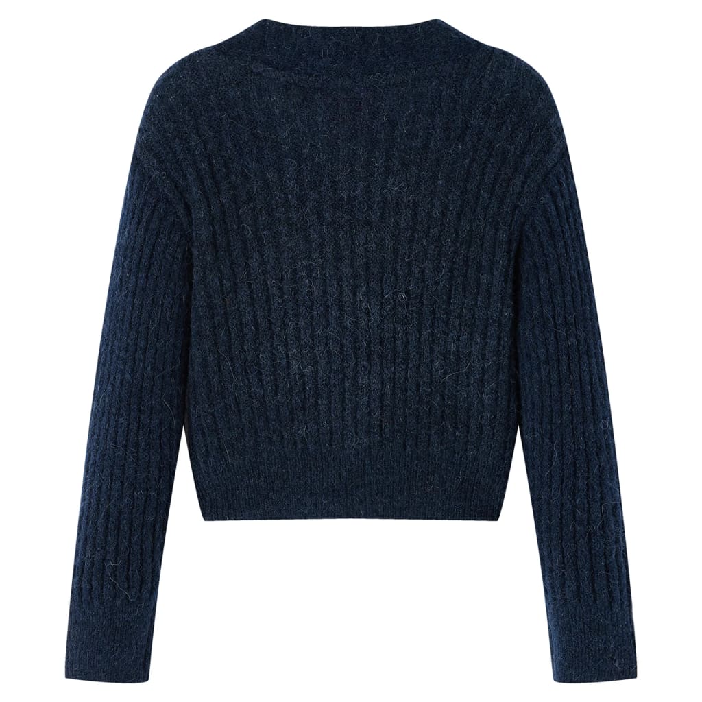 Cardigan pentru copii tricotat, bleumarin, 116