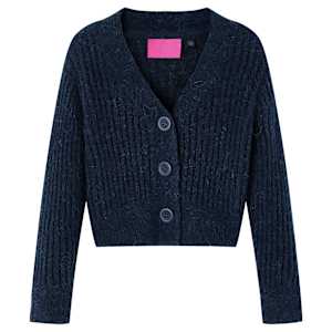 Dětský pletený cardigan námořnicky modrý 140