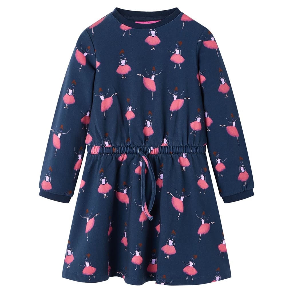 vidaXL Kinderkleid Marineblau 92