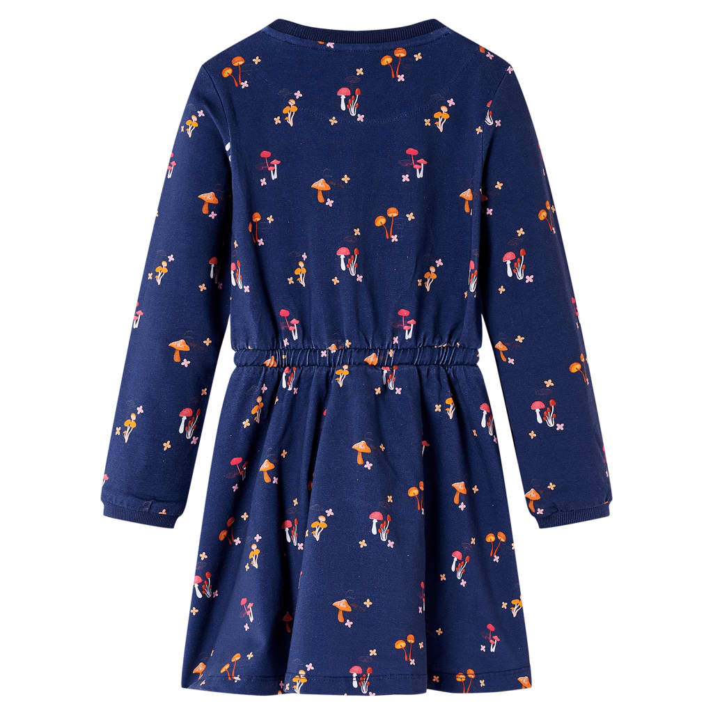 vidaXL Kinderjurkje 92 marineblauw afbeelding