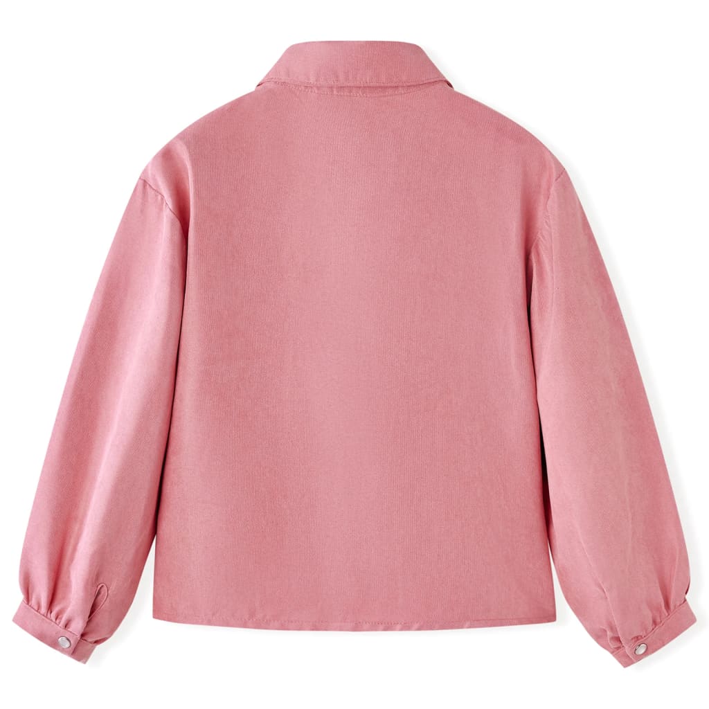 vidaXL Kinderblouse met lantaarnmouwen 92 oudroze afbeelding
