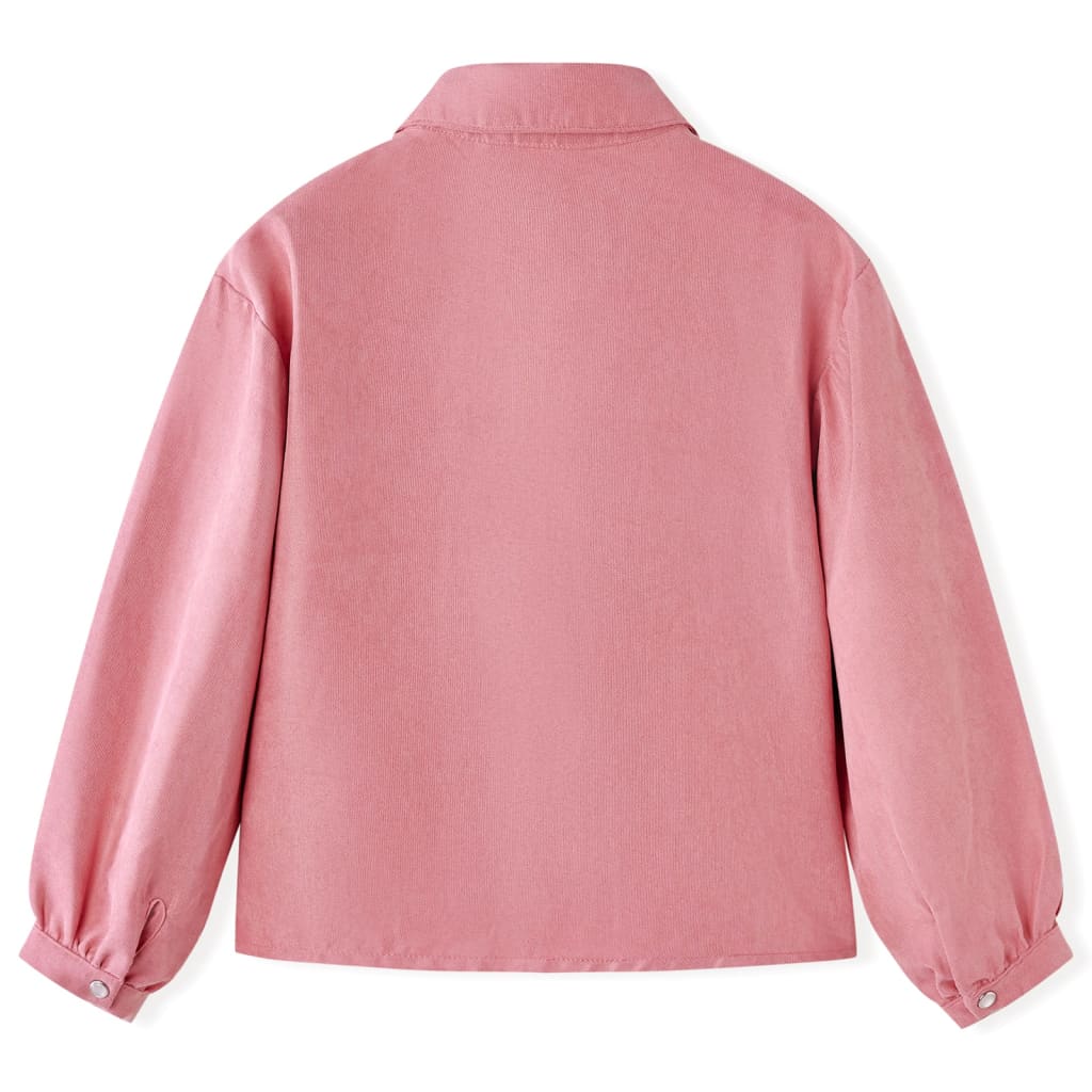 vidaXL Kinderblouse met lantaarnmouwen 116 oudroze afbeelding