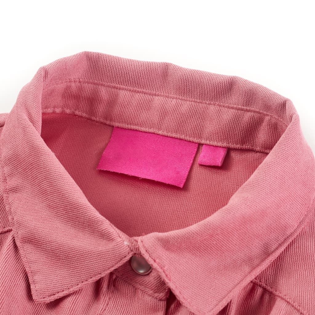 Thumbnail - vidaXL Kinderbluse mit Laternenärmeln Altrosa 128