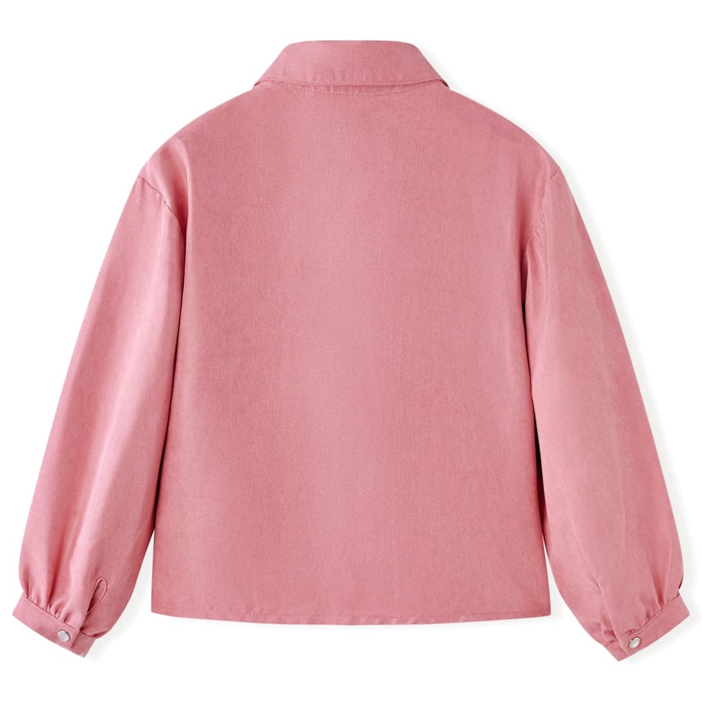 vidaXL Kinderblouse met lantaarnmouwen 140 oudroze afbeelding