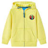 Laste dressipluus, luku ja kapuutsiga, helekollane, 128