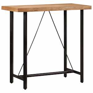 Barový stůl 110 x 55 x 107 cm masivní akáciové dřevo a železo - obrázek 1