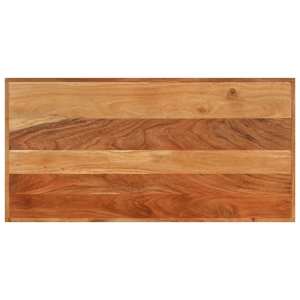 Barový stůl 110 x 55 x 107 cm masivní akáciové dřevo a železo - obrázek 4