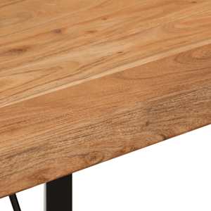 Barový stůl 110 x 55 x 107 cm masivní akáciové dřevo a železo - obrázek 7