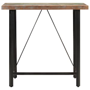 vidaXL Bartisch 110x55x107 cm Altholz Massiv und Eisen