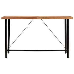 Barový stůl 180 x 70 x 107 cm masivní akáciové dřevo a železo - obrázek 2