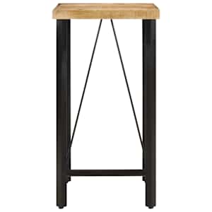 Barový stůl 55 x 55 x 107 cm masivní mangovník a železo - obrázek 2