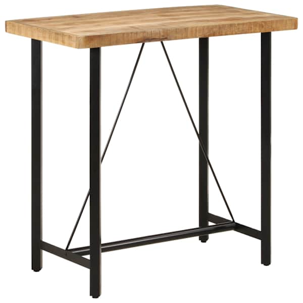 vidaXL baarilaud, 110 x 55 x 107 cm, mangopuit ja raud