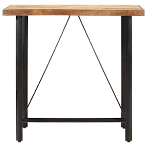 Barový stůl 110 x 55 x 107 cm masivní mangovník a železo - obrázek 2