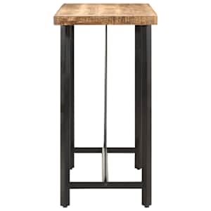 Barový stůl 110 x 55 x 107 cm masivní mangovník a železo - obrázek 3