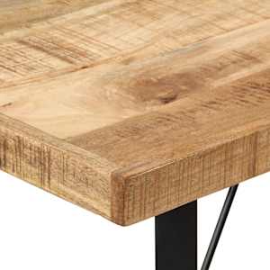 Barový stůl 110 x 55 x 107 cm masivní mangovník a železo - obrázek 5