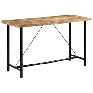 Barový stůl 180 x 70 x 107 cm masivní mangovník a železo - obrázek 1