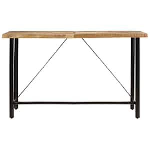 Barový stůl 180 x 70 x 107 cm masivní mangovník a železo - obrázek 2