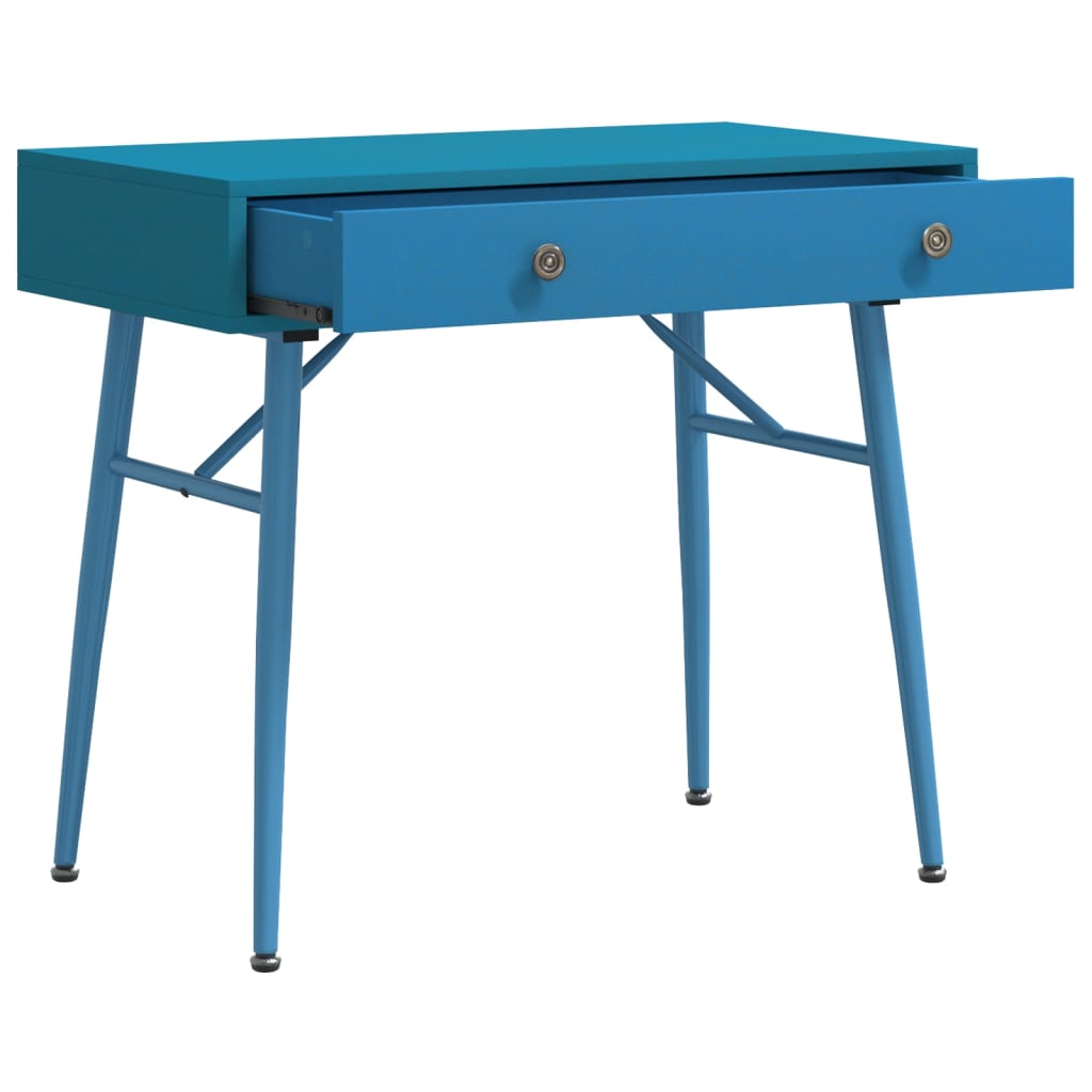 vidaXL Computerbureau in antieke stijl met lade 90x50x76,5 cm groen afbeelding