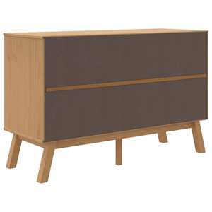 Příborník OLDEN bílý a hnědý 114x43x73,5 cm masivní borovice - obrázek 10