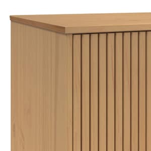 TV skříňka OLDEN hnědá 114 x 43 x 57 cm masivní borové dřevo - obrázek 9
