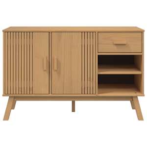 Příborník OLDEN hnědý 114 x 43 x 73,5 cm masivní borové dřevo - obrázek 8