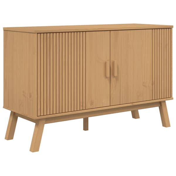 vidaXL puhvetkapp "OLDEN", pruun, 114 x 43 x 73,5 cm, m&auml;nnipuit