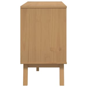 Příborník OLDEN hnědý 114 x 43 x 73,5 cm masivní borové dřevo - obrázek 9