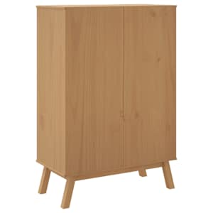 Skříň OLDEN hnědá 85 x 43 x 125 cm masivní borové dřevo - obrázek 9